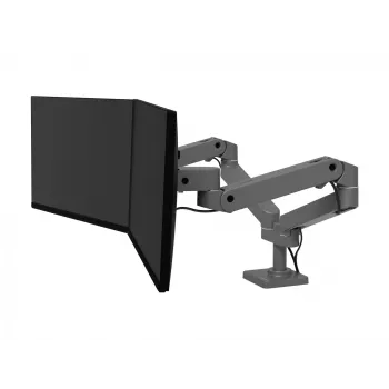 Ergotron LX Pro - Montāžas komplekts (Divrokas) - modulārs - 2 LCD displejiem - blakus - Alumīnijs - Tumši pelēks - Ekrāna izmērs: līdz 68,6 cm (līdz 27 collām) (45-686-293)