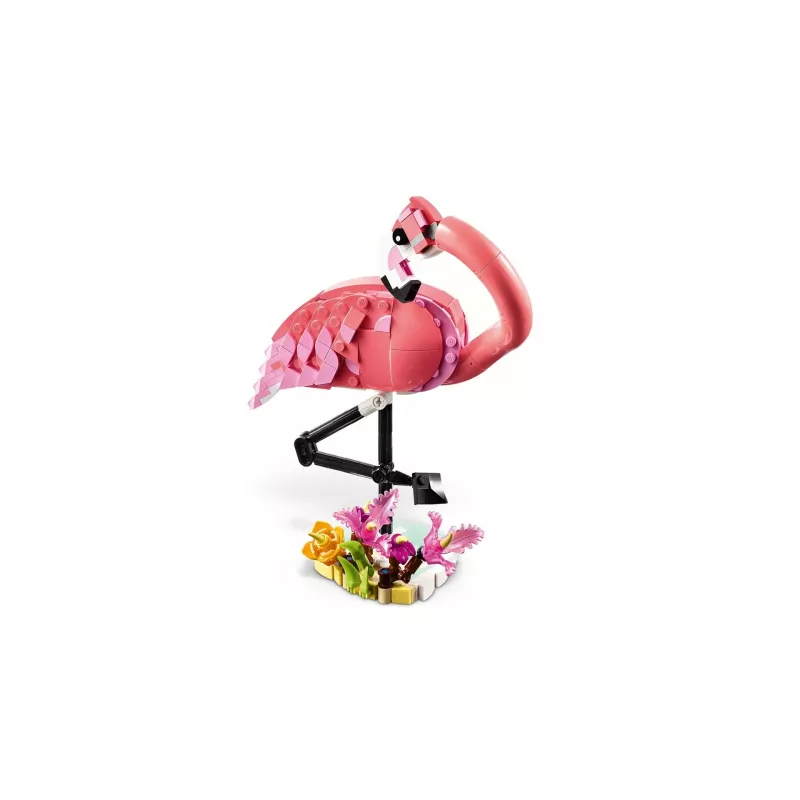 LEGO Creator 3-in-1 Rozā Flamings 31170 būvējams modeļu komplekts, 288 gab., augstums 230 mm, ieteicamais vecums 8+