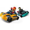 Konstruktors LEGO 60400 City Gokarti ar braucējiem – rotaļu komplekts ar minifigūrām un transportlīdzekļiem