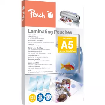 Peach 510319 laminācijas kabatiņas A5 125 mikroni 100 gab.