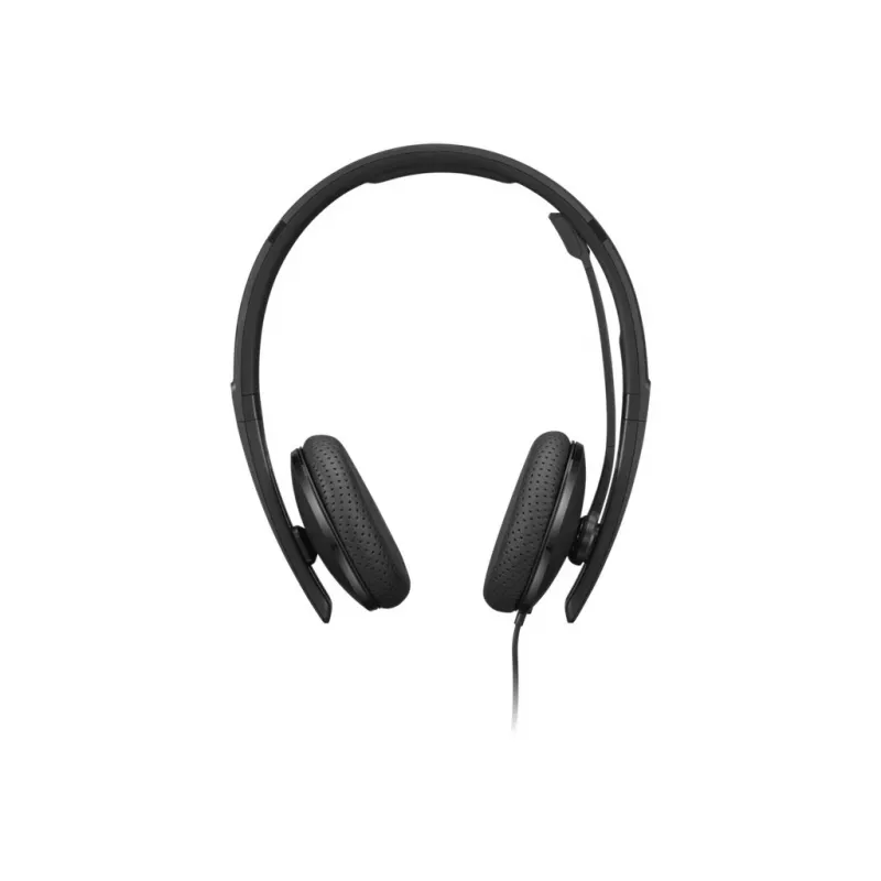Lenovo 4XD1M45626 vadu austiņas ar mikrofonu, USB Type-C, melnas