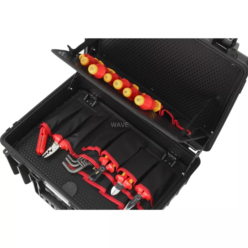 Instrumentu kaste Knipex Robust23 Start Black, polipropilēns, 437x172x307 mm
