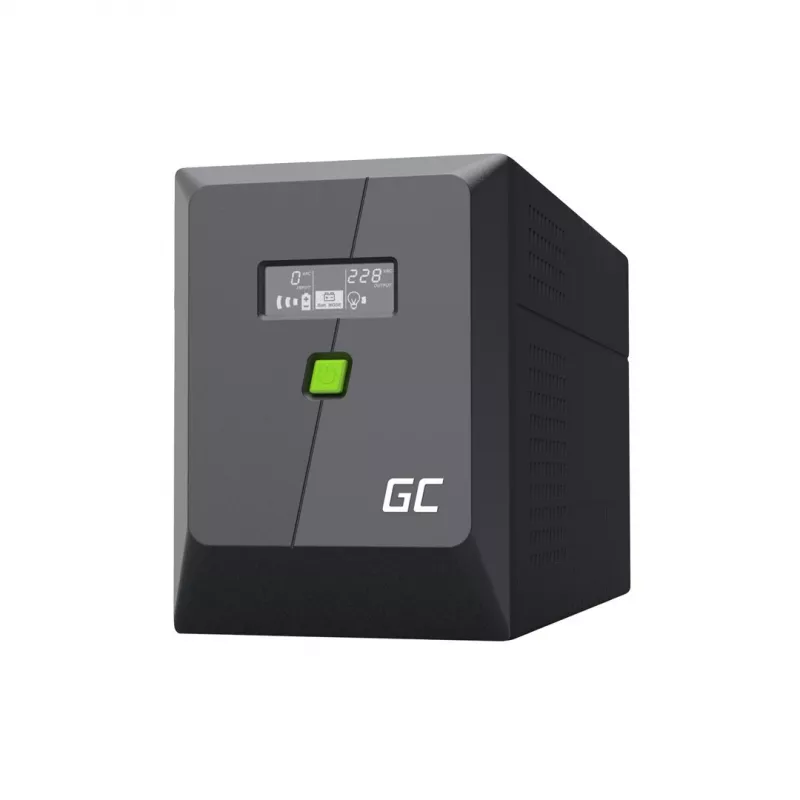 Nepārtrauktās barošanas avots UPS Line-Interactive 2 kVA 1200 W, Green Cell, 4 AC kontaktligzdas, USB, 12 V 9 Ah VRLA (torņa)