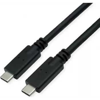 ROLINE USB 3.2 Gen 2 saderīgs kabelis C-C ST/ST 10Gbit/s Emark 100W melns