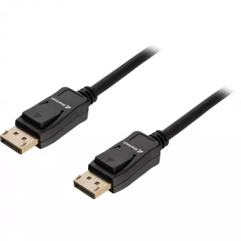 Sharkoon DisplayPort 1.4 kabelis, 2 m, 8K atbalsts, melns