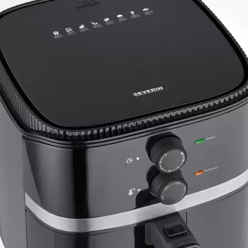 Karstā gaisa fritieris Severin FR 2452 4.3 L 1500 W Melns Sudrabs