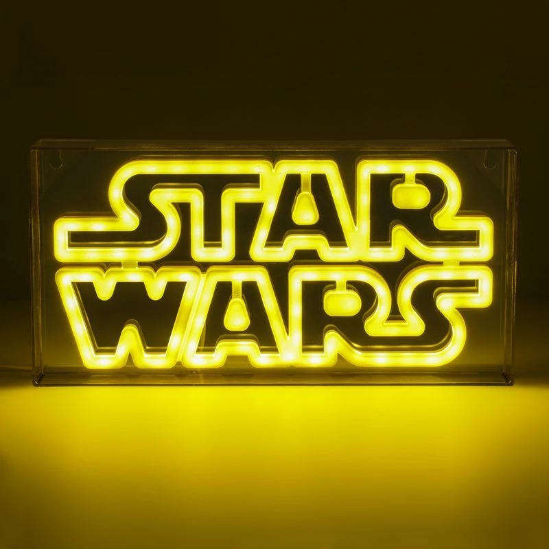 LED neona gaisma Paladone Star Wars dizains PP13123SW — dekoratīvā LED zīme sienai vai plauktam