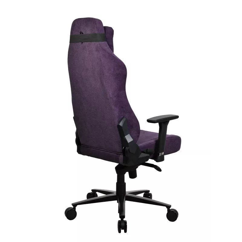 Spēļu krēsls Arozzi Vernazza SoftFabric Purple — ergonomisks, regulējami roku balsti un augstums