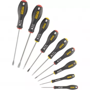 STANLEY FATMAX FMHT65439-0 manuālo skrūvgriežu komplekts – taisnie skrūvgrieži, dažādi izmēri