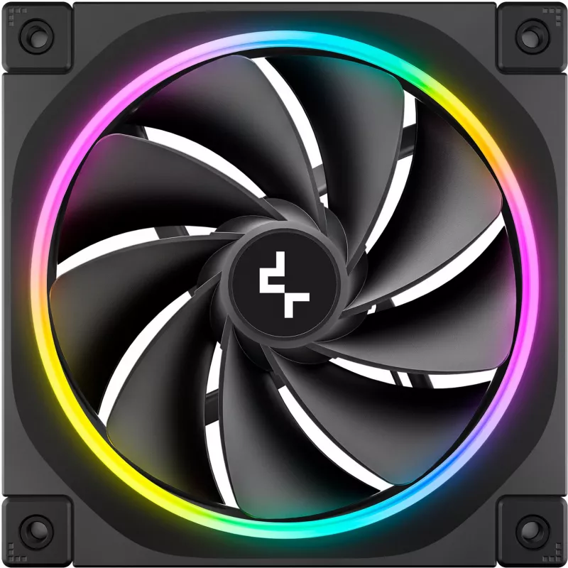 DeepCool FL12R 120 mm ARGB reversā lāpstiņa korpusa ventilators 3 komplektā