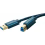 ClickTronic 3m USB3.0 A-B vīriešu kabelis zils (70093)