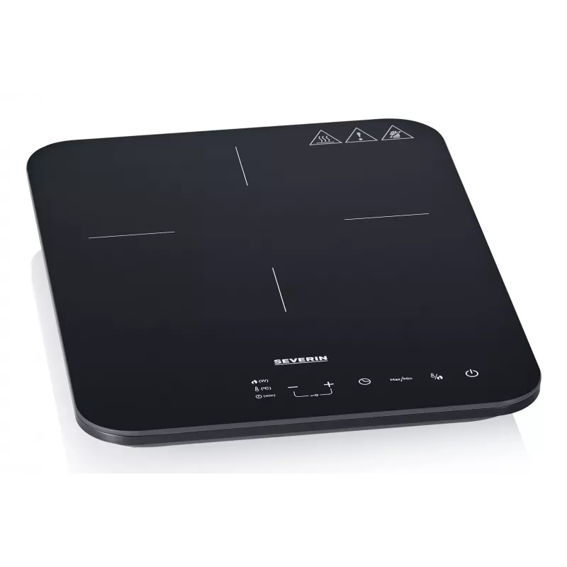 Indukcijas plīts SEVERIN KP 1032, 1 zona, skārienvadība, 220 mm Ø, 2000 W, stikla virsma, brīvstāvoša