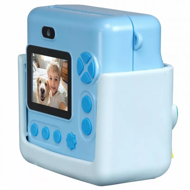 Denver KPC-1363BU Bērnu momentfotogrāfijas kamera Dino ar termoprinteri, 20 MP, zila
