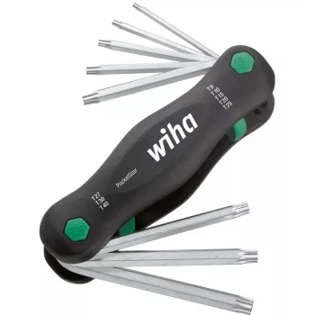 Skrūvgriezis Wiha PocketStar ar maināmiem uzgaļiem, 120 mm, modelis 23047