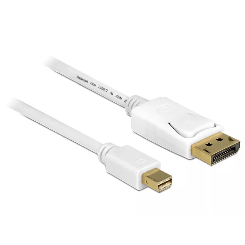DeLOCK 83484 Mini DisplayPort kabelis 5 m Balts