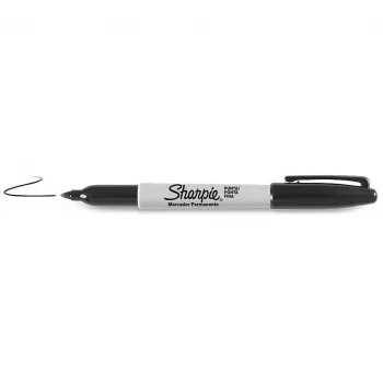 Sharpie Fine Point pastāvīgais marķieris, melns, 12 gab.
