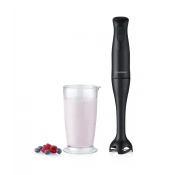 SEVERIN SM 3761 iegremdējamais blenderis — 350 W, 0,7 L bļoda, 1 m vads, melns
