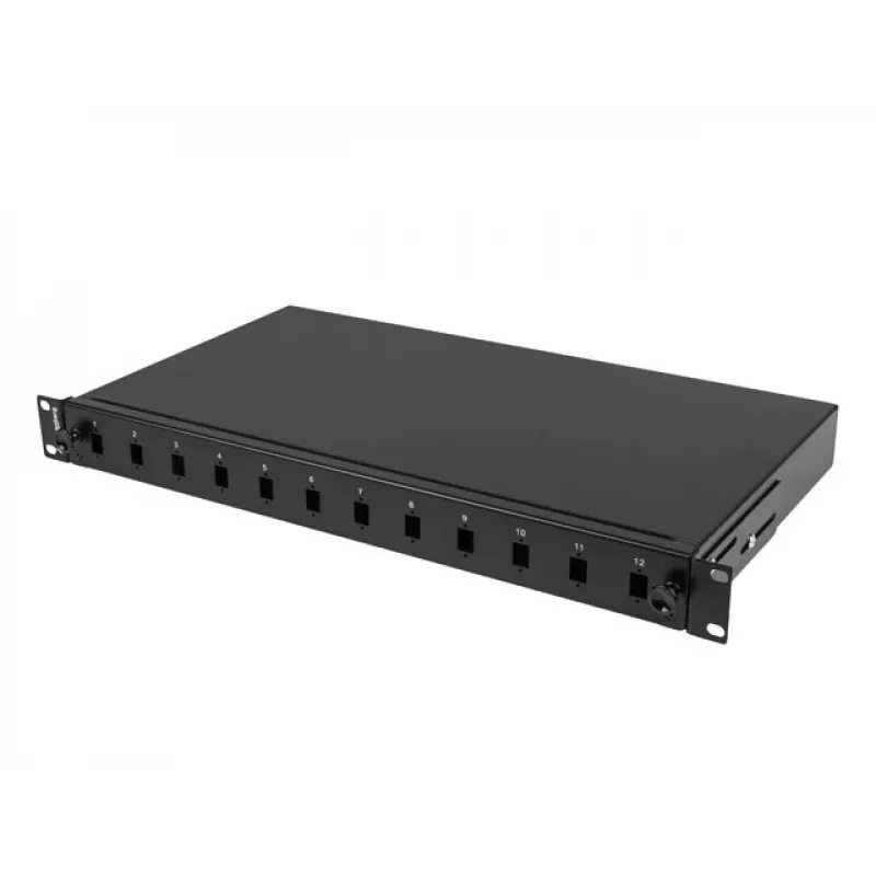 Optisko šķiedru sadales kārba LANBERG FOP1-12SS-LDB — 12x SC simplex, 12x LC duplex
