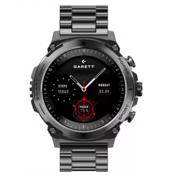 Garett Atom Black Steel viedpulkstenis