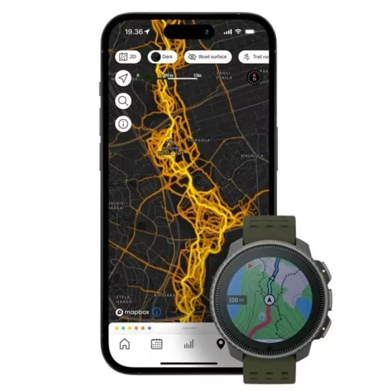 Suunto Vertical viedpulkstenis 3.56 cm (1.4 inch) Dot-matrix 49 mm 280 x 280 pikseļi Skārienekrāns Melns GPS