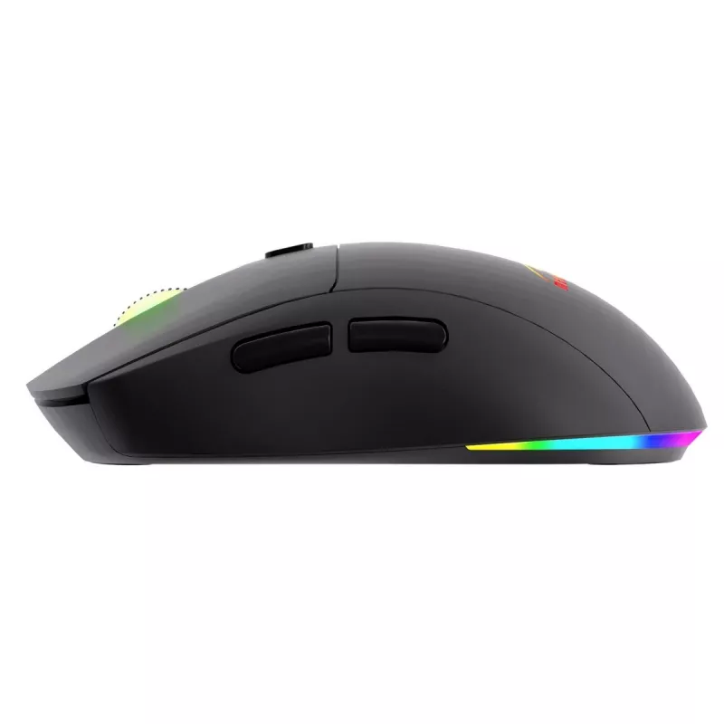 Bezvadu pele MEDIA-TECH MT1124 BT/RF Silent & Recharge — ambidekstrāla, 3200 DPI, Bluetooth + 2,4 GHz USB, 6 pogas, uzlādējama