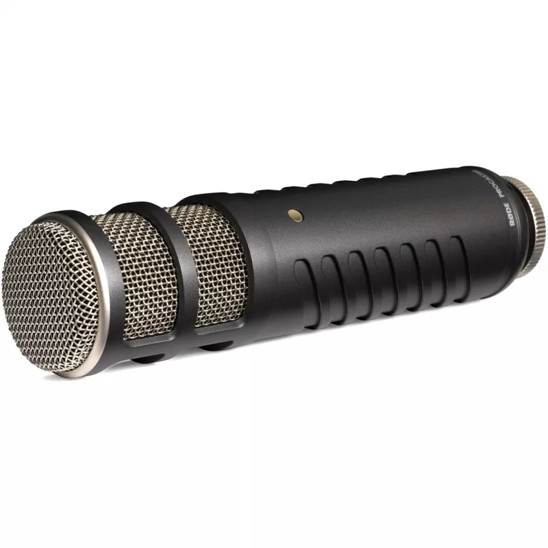 Dinamiskais studijas mikrofons RØDE Procaster — vads, mini XLR (3-pin), 75–18 000 Hz, 32 Ω, -56 dB, melns, 695 g