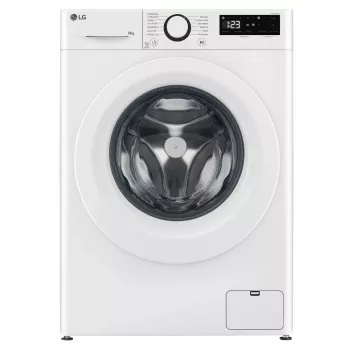 LG F2WR508SWW priekšējās ielādes veļas mašīna, 8 kg, 1200 RPM, tvaika funkcija