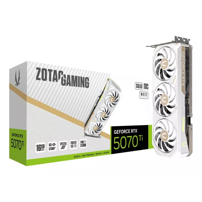 ZOTAC GAMING GeForce RTX 5070 Ti SOLID CORE OC 16GB GDDR7 videokarte