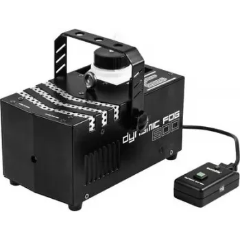 Dūmu mašīna EUROLITE DYNAMIC FOG 600 ar montāžas kronšteinu un tālvadības pulti