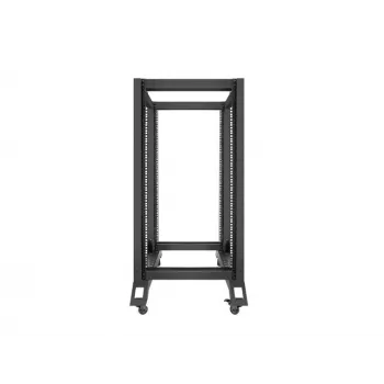 Brīvi stāvošs statīvs LANBERG OR01-6822-B 22U, 600 mm x 800 mm, melns, 600 kg slodze