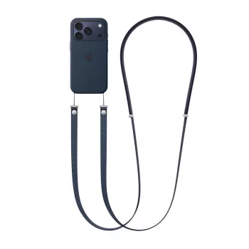 Siksna Apple Crossbody Strap Zila — 2,08 m, rPET un nerūsējošais tērauds