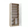 Dokumentu skapis OLIV 2D 74x35x180 cm, sonomas ozols/balts