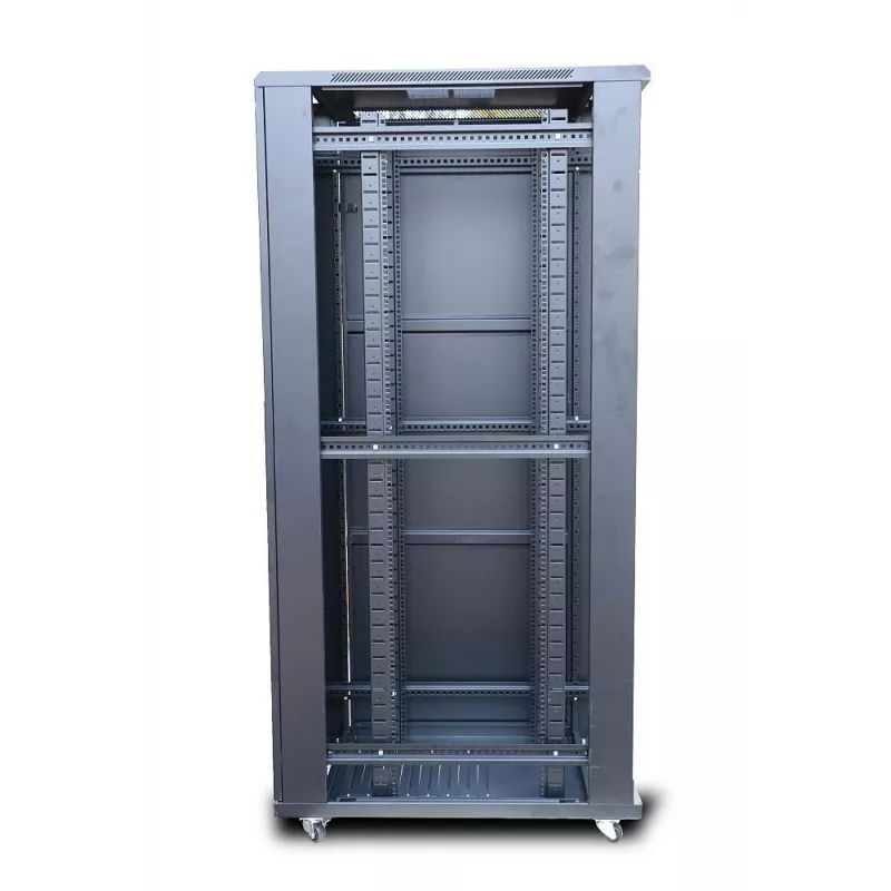 Brīvi stāvošs skapis Extralink Rackmount 42U 600x800 Melns