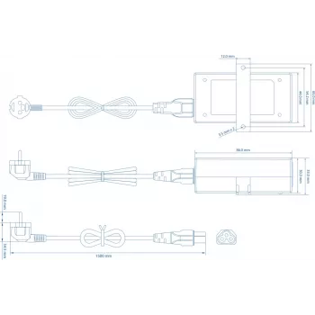 TELTONIKA PR324EUB PoE barošanas injector 24W vienai Ethernet ierīcei