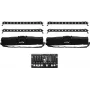 LED bāru komplekts EUROLITE 4x LED BAR-12 QCL RGBW ar 2 mīkstajām somām un kontrolieri
