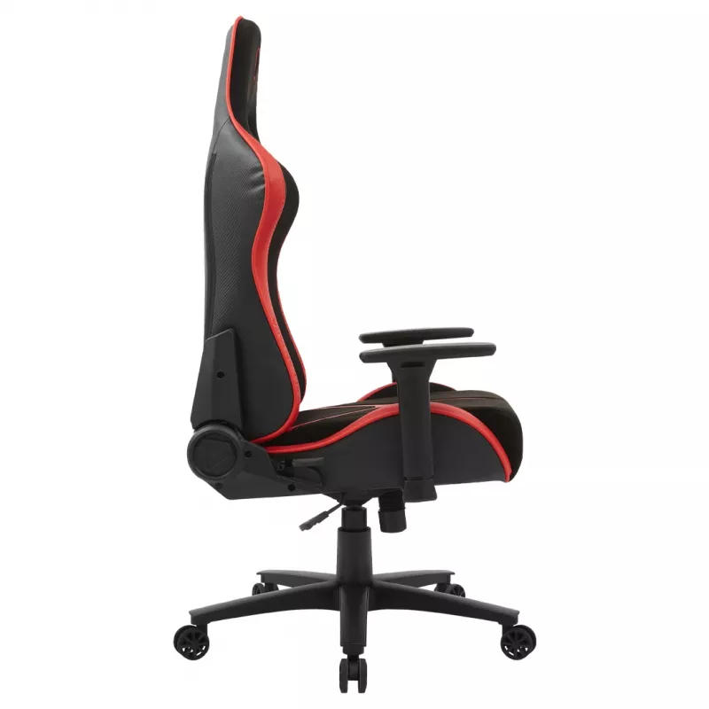 ONEX STC Alcantara L Series biroja/datorspēļu krēsls, melns/sarkans