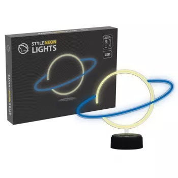 Manta SNL38BLT Stila neonu planētas dekoratīvā LED lampa