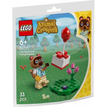 LEGO Animal Crossing 30731 Tom Nook un balona dāvana, būvējama rotaļlieta