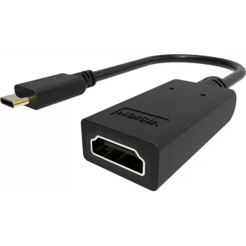 VISION Video Adapter USB-C vīriešu uz HDMI sieviešu, 4K60Hz (3840×2160), melns
