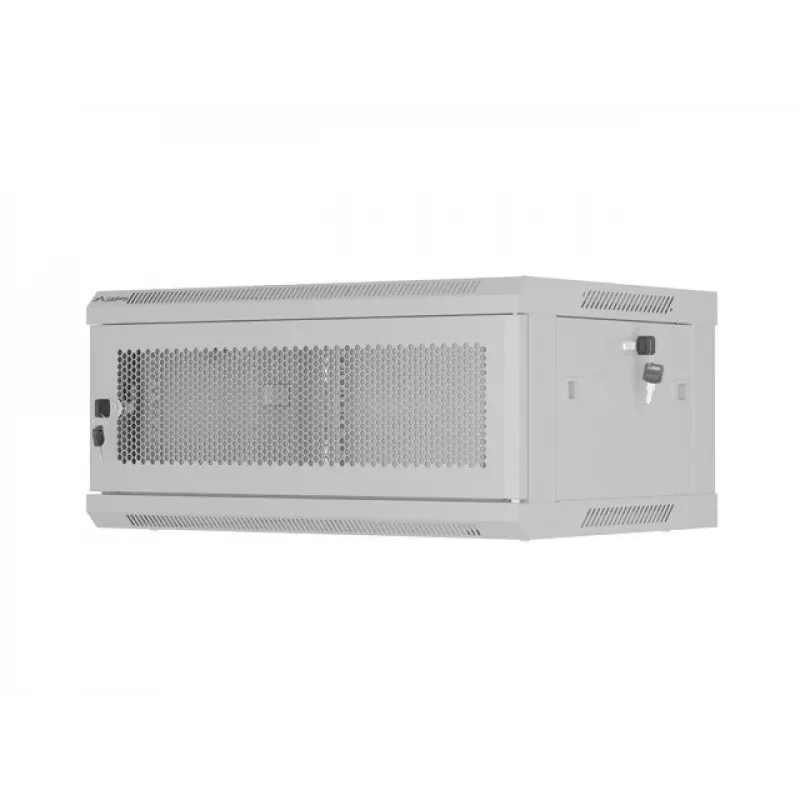 Rack skapis LANBERG WF01-6404-23S 19 collu 4U pelēks ar perforētām durvīm