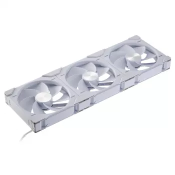 Phanteks D30-140 140 mm balts PWM korpusa ventilators 3 komplektā — 140x30 mm, 250–1800 RPM, FDB