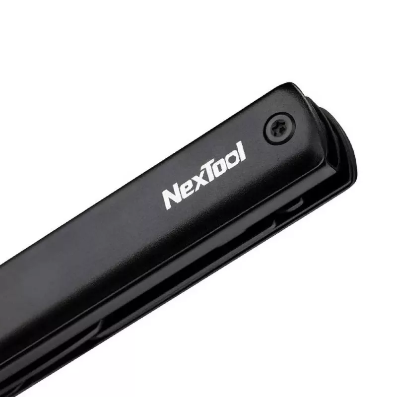 Daudzfunkcionāla pildspalvas lukturīte Nextool NE20026 — LED 50 lm, 90 min darbība, nerūsējošā tērauda nazis, šķēres, USB-C, alumīnijs, 125×15 mm, 38 g