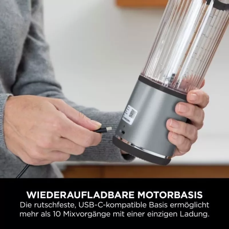 Sporta blenderis Ninja BC151EUBK — 0.53 L trauks, 14.4 W, akumulators, ledus drupināšana, melns