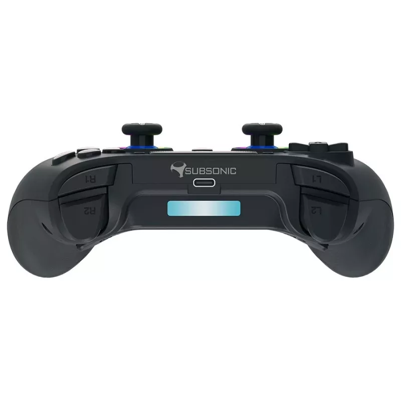 Spēļu kontrolieris Subsonic PS5 Wireless LED Controller Melns D-pad Home Options Share