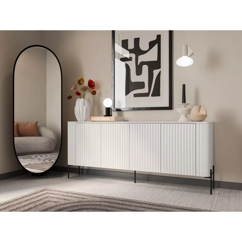 Kumode Cama VERA 190x40x80 matēti balta