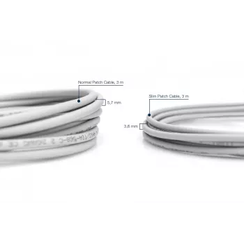 Tīkla kabelis Digitus CAT 6 U/FTP plāns patch vads RJ-45 Cat6 1m Pelēks