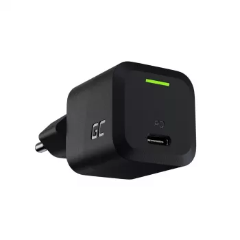 Lādētājs Green Cell CHARGC06, USB-C 33W, Quick Charge 3.0, AC 100–240V, melns
