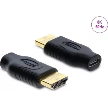 Adapteris DELOCK USB Type-C uz HDMI (DP Alt Mode) 8K 60 Hz ar HDR un HDCP
