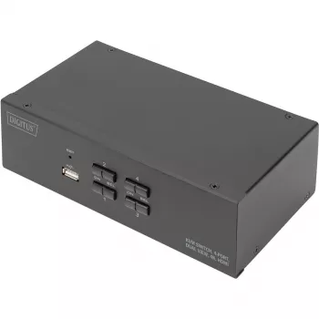 KVM Slēdzis Digitus DS-12883 4 Portu Divu Displeju 4K HDMI USB