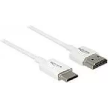 HDMI kabelis DeLOCK 85140 0.25 m Type A uz Type C balts